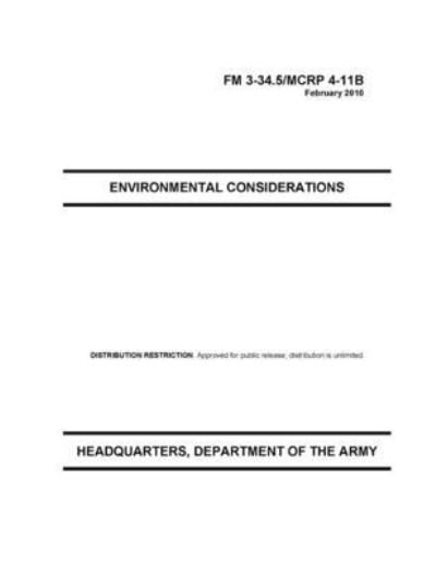 Cover for U S Army · FM 3-34.5 Environmental Considerations (Paperback Book) (2021)