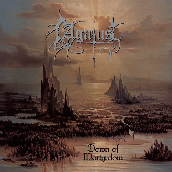 Cover for Agatus · Dawn of Martyrdom  (Beer / Gold Swirl with Purple and Pink Splatter (LP) (2023)