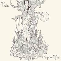 Cover for Elephant Tree · Theia (White &amp; Gold Galaxy Pattern Vinyl) (LP) (2021)