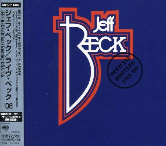 Cover for Jeff Beck · Official Bootleg USA '06 (CD) (2009)