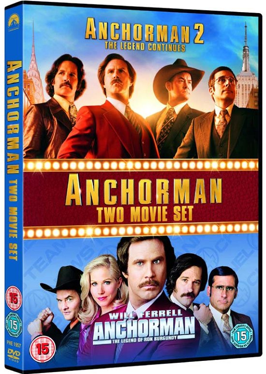 Cover for Anchorman / Anchorman 2 - 2 Mo · Anchorman - The Legend Of Ron Burgundy / Anchorman 2 - The Legend Continues (DVD) (2014)