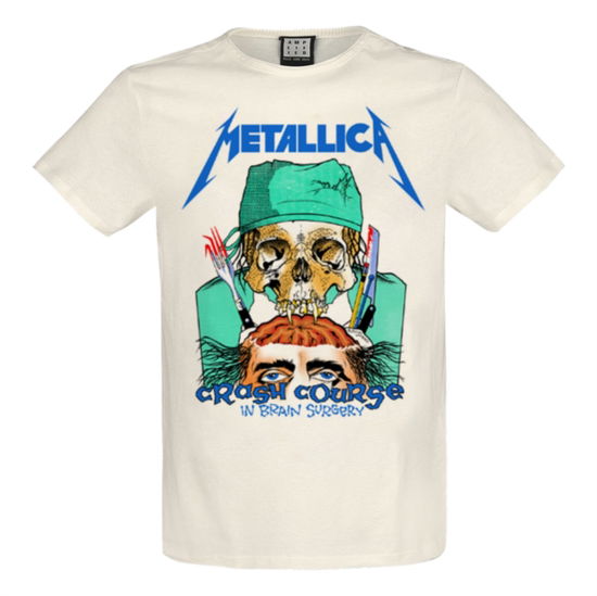 Metallica-Crash Course In Brain Surgery Amplified Vintage White X Large T Shirt - Metallica - Marchandise - AMPLIFIED - 5054488588739 - 1 décembre 2023