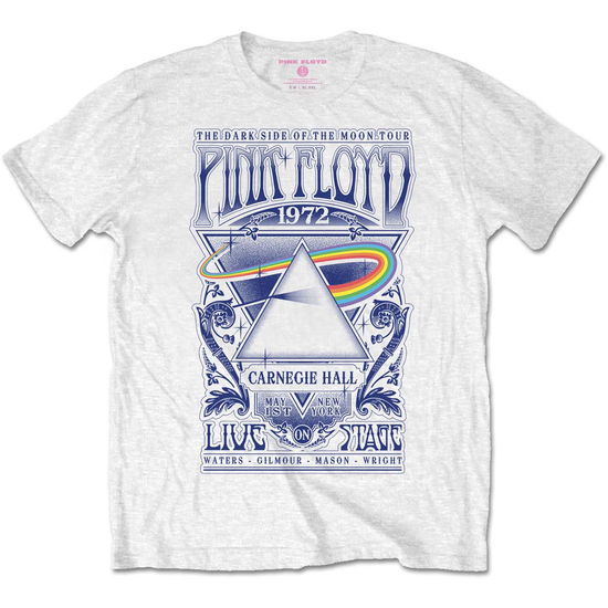 Pink Floyd Unisex T-Shirt: Carnegie Hall Poster (XXXX-Large) - Pink Floyd - Merchandise -  - 5056561043739 - 