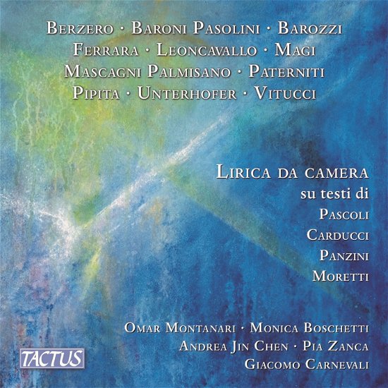 Cover for Boschetti, Monica / Omar Montanari / Andrea Jin Chen · Lirica Da Camera Su Testi Di Pascoli, Carducci, Panzini (CD) (2022)