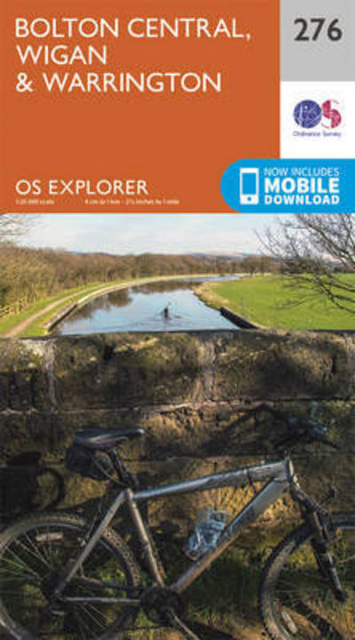 Cover for Ordnance Survey · Bolton, Wigan and Warrington - OS Explorer Map (Map) [September 2015 edition] (2015)