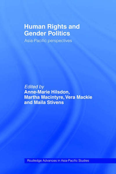 Cover for A Hilsdon · Human Rights and Gender Politics: Asia-Pacific Perspectives - Routledge Advances in Asia-Pacific Studies (Hardcover Book) (2000)