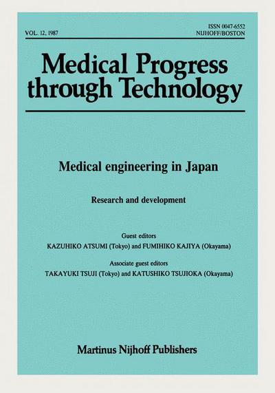 Cover for H Ed Hutten · Medical Engineering in Japan: Research and Development (Paperback Book) [Softcover Reprint of the Original 1st Ed. 1987 edition] (1987)