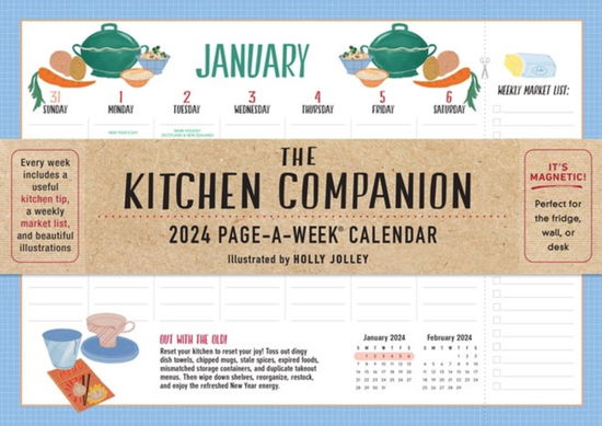 Kitchen Companion Page-A-Week Calendar 2024 - Workman Calendars - Gadżety - Workman Publishing - 9781523518739 - 8 sierpnia 2023