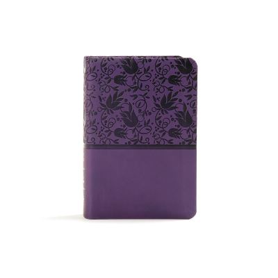 Cover for Holman Bible Staff Holman Bible Staff · KJV Large Print Compact Reference Bible, Purple LeatherTouch (Leather Book) (2019)