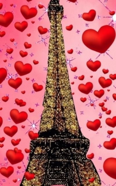 Cover for Sir Michael Huhn · Paris eiffel tower glitter glitter red hearts creative blank journal sir Michael designer edition (Paperback Bog) (2020)