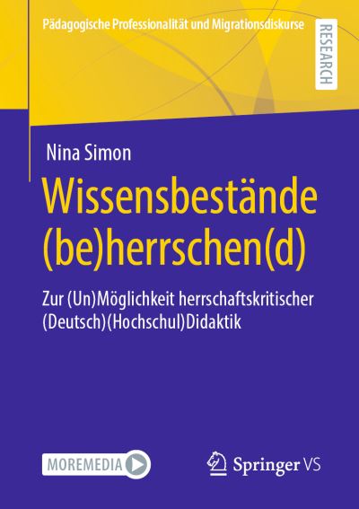 Wissensbestaende be herrschen d - Simon - Books - - 9783658326739 - January 27, 2021