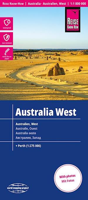 Australia West Map 1:1,800,000 scale: Including Perth - - Books - Reise Know-How Verlag Peter Rump GmbH - 9783831774739 - April 1, 2025