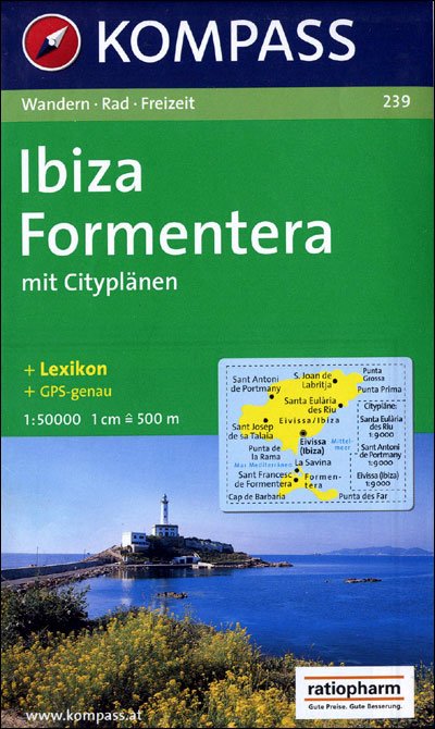 Mair-Dumont / Kompass · Ibiza, Kompass Wanderkarte 239 1:50 000 (Bok) (2002)