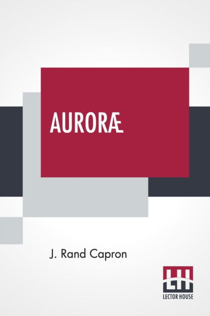 Cover for J Rand Capron · Aurorae (Paperback Book) (2020)