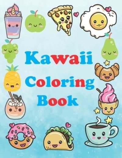 Cover for Ethan Bloom · Kawaii Coloring Book (Paperback Bog) (2021)