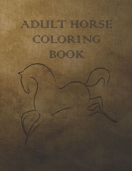 Cover for Kea Draws · Adult Horse Coloring Book (Pocketbok) (2020)