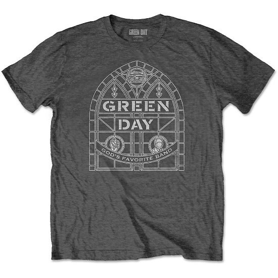 Green Day Unisex T-Shirt: Stained Glass Arch - Green Day - Produtos -  - 5056368631740 - 