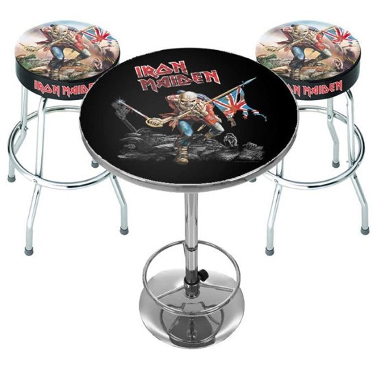Iron Maiden Trooper Bar Set (Table & 2 X Bar Stools) - Iron Maiden - Fanituote - ROCK SAX - 5060937964740 - keskiviikko 1. kesäkuuta 2022