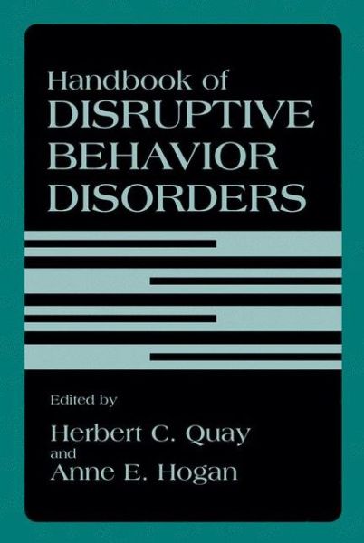 Cover for Anne E Hogan · Handbook of Disruptive Behavior Disorders (Hardcover Book) [1999 edition] (1999)