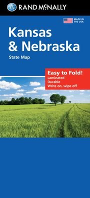 Cover for Rand McNally · Rand McNally Easy to Fold: Kansas &amp; Nebraska State Laminated Map (Kort) (2021)