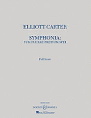 Cover for Elliott Carter · Symphonia Sum Fluxae Pretium Spei (Paperback Book) (2008)