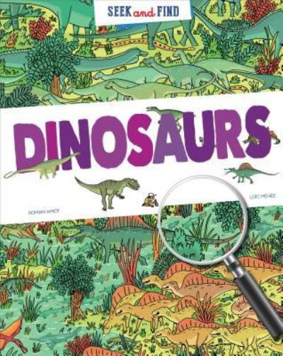 Cover for Inc Peter Pauper Press · Seek &amp; Find Dinosaurs (Hardcover Book) (2017)