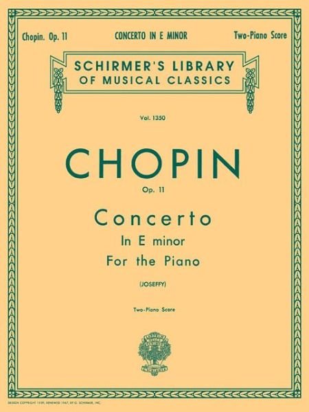 Cover for Frederic Chopin · Concerto No. 1 in E Minor, Op. 11 (Bog) (1986)