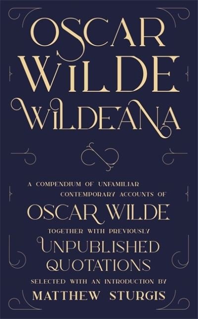 Cover for Oscar Wilde · Wildeana (riverrun editions) - riverrun editions (Paperback Bog) (2022)
