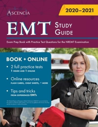 Cover for Ascencia · EMT Study Guide: Exam Prep Book with Practice Test Questions for the NREMT Examination (Paperback Book) (2020)