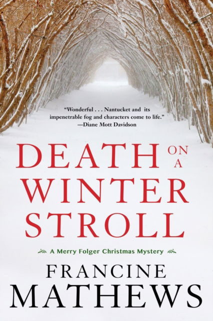 Cover for Francine Mathews · Death on a Winter Stroll (Hardcover Book) (2022)