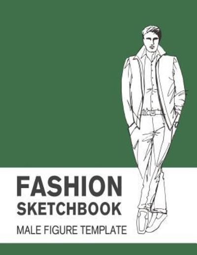 Cover for Lance Derrick · Fashion Sketchbook Male Figure Template (Paperback Book) (2019)