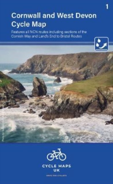 Cover for Cycle Maps UK · Cornwall &amp; West Devon Cycle Map 1 - Cycle Maps UK (Landkarten) (2022)