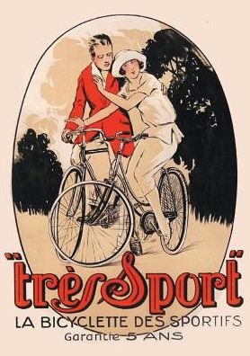 Cover for Sans Auteur · Carnet Blanc Affiche Tres Sport&quot; Bicyclette&quot; (Pocketbok) (2016)