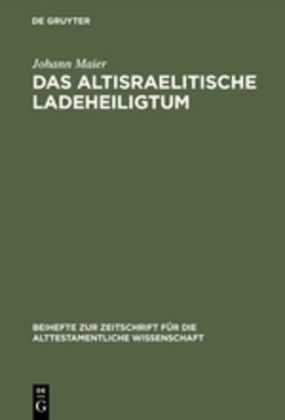 Cover for Maier · Das altisraelitische Ladeheiligtu (Book) (1965)