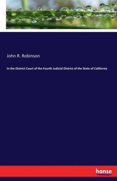 Cover for Robinson · In the District Court of the F (Book) (2017)