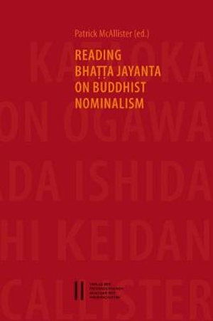 Cover for Patrick McAllister · Reading Bhatta Jayanta on Buddhist Nominalism (Paperback Book) (2017)