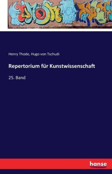Cover for Thode · Repertorium für Kunstwissenschaft (Buch) (2016)