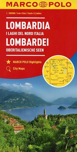 Cover for Marco Polo · Lombardy Marco Polo Map (North Italian Lakes) (Landkarten) (2023)