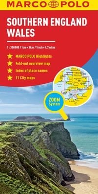 Cover for Marco Polo · Southern England and Wales Marco Polo Map - Marco Polo Maps (Map) (2020)