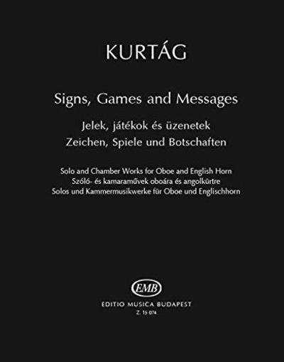 Cover for Gyorgy Kurtag · Signs Games &amp; Messages Oboeenglish Horn (Pocketbok) (2018)