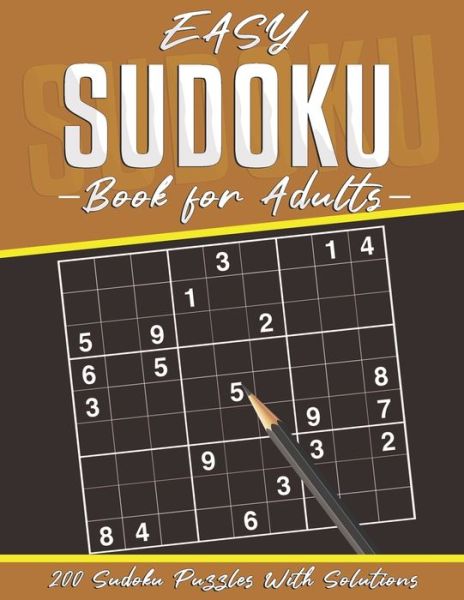 Cover for Agenda Book Edition · Easy Sudoku Book for Adults (Paperback Book) (2020)