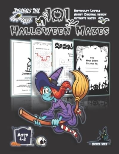 Cover for Sk · Halloween Maze Book for Kids Ages 4-8 (Pocketbok) (2020)
