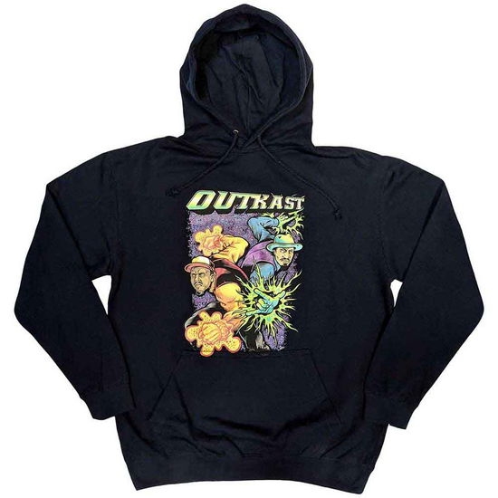 Cover for Outkast · Outkast Unisex Pullover Hoodie: Superheroes (Navy Blue) (Hoodie)