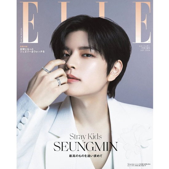 ELLE Japan July 2023 - STRAY KIDS (SEUNGMIN) - Kirjat - ELLE Japan - 4910019200741 - maanantai 1. heinäkuuta 2024