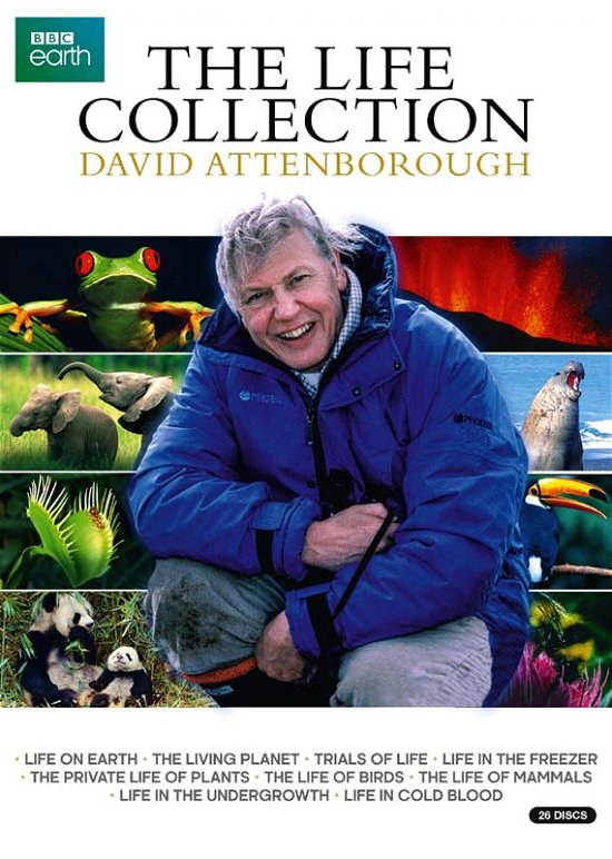 Cover for Attenborough the Life Collection 201 · David Attenborough - The Life Collection 2018 (DVD) (2018)