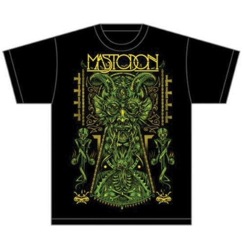 Mastodon Unisex T-Shirt: Devil on Black - Mastodon - Produtos - Global - Apparel - 5055295346741 - 17 de abril de 2015