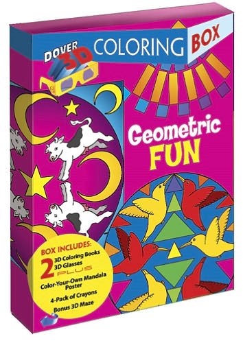 Cover for Dover · Geometric Fun 3-D Coloring Box - Dover Fun Kits (Paperback Book) (2012)