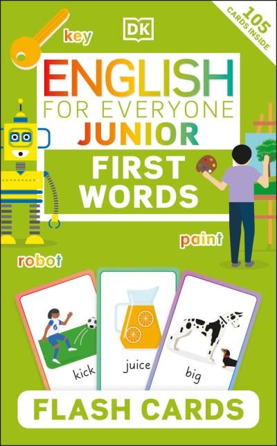 Cover for Dk · English for Everyone Junior First Words Flash Cards (Cards) (2022)