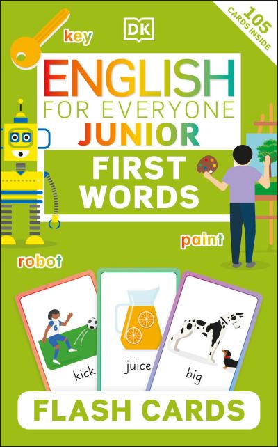 Cover for Dk · English for Everyone Junior First Words Flash Cards (KARTENSPIEL) (2022)