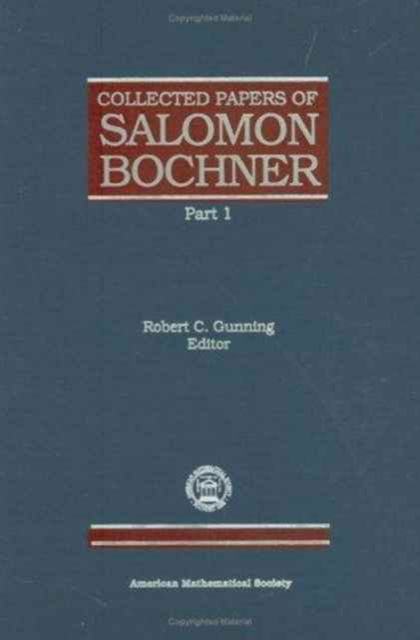 Cover for Salomon Bochner · Collected Papers of Salomon Bochner Part 2 - Collected Works (Paperback Book) (1992)